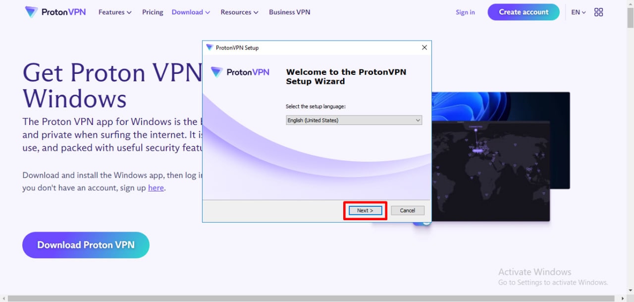 Cài đặt protonVPN (2)