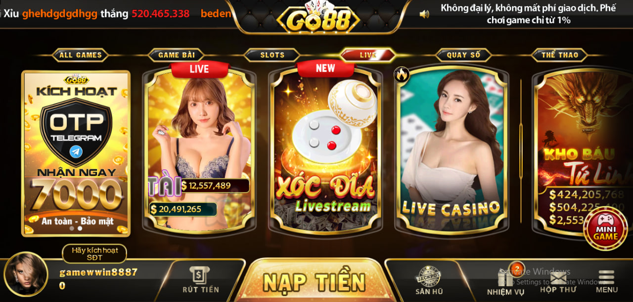 Cổng game Go88.vin